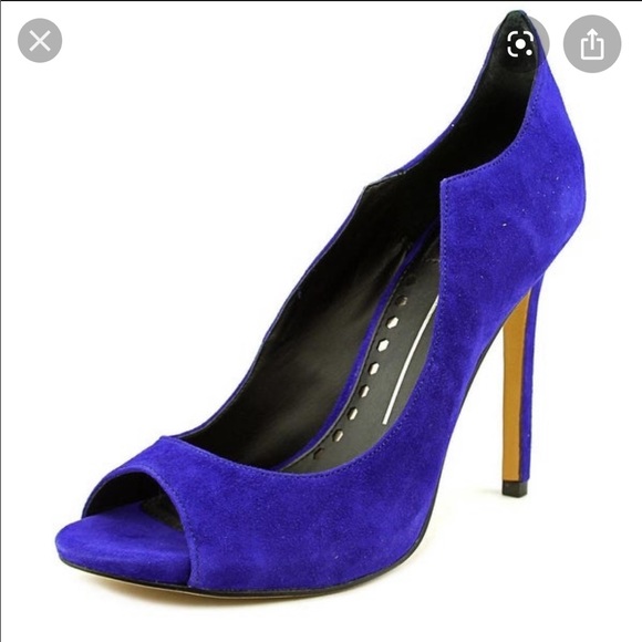 Dolce Vita Blue Isabel Peep Toe Pump - Picture 1 of 6